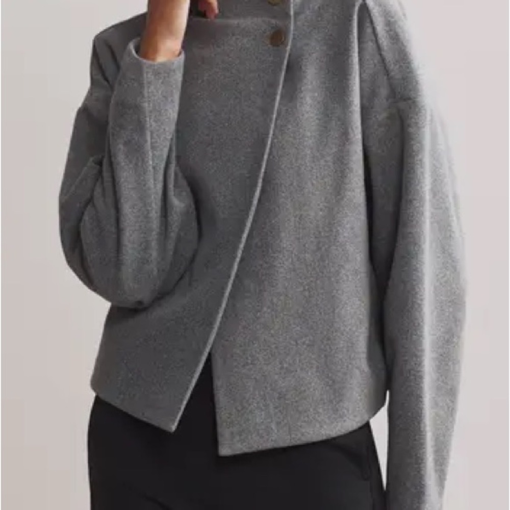 NWT RHONE Cocoon Crop Gray Jacket - XL